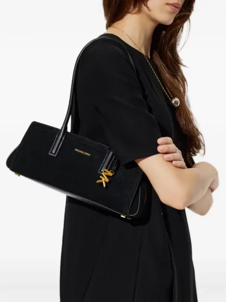 Geantă Michael Michael Kors din piele cu volane roz