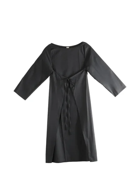 Rochie maxi Baserange până la genunchi de costum negru