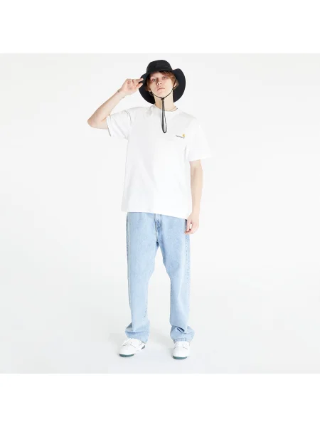 Тениска Carhartt WIP American Script Short Sleeve T-Shirt UNISEX White XS бяло