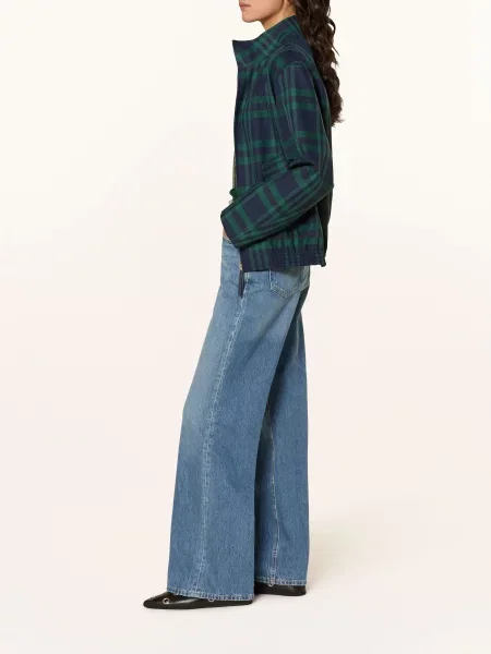 Closed Wide Leg Džíny Gillan mbl mid blue modré