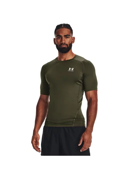 Tricou Under Armour HG Armour Comp SS Green S verde