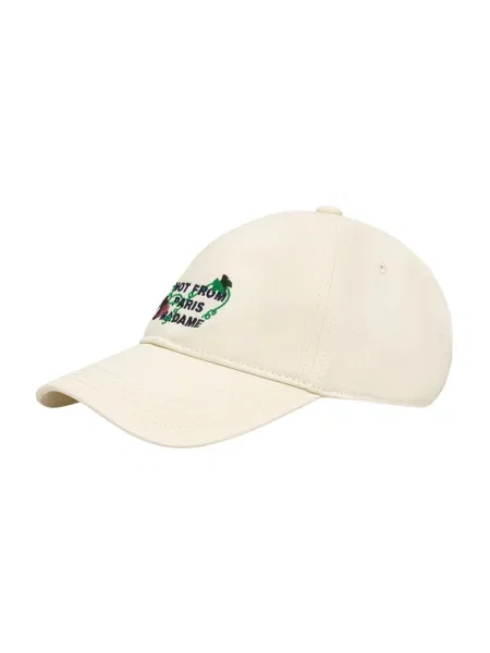 Drôle de Monsieur czapka z daszkiem Vine Embroidered Slogan beżowa