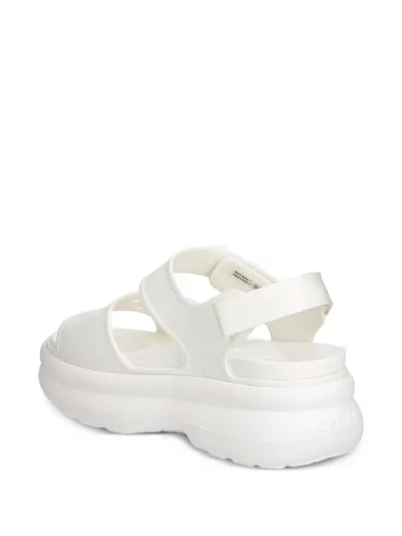 Sandale Crocs cu platformă cu bretele alb