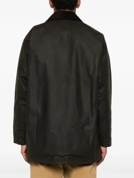 Palton Barbour de catifea cord maro