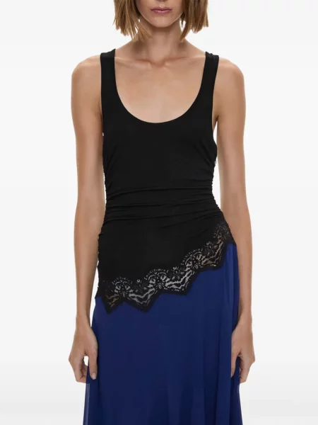 Rochie midi Christopher Esber din dantelă albastru