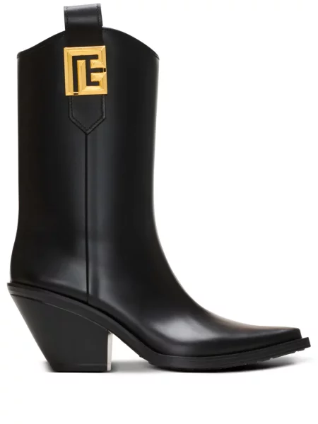 Botine Balmain cu autograf negru