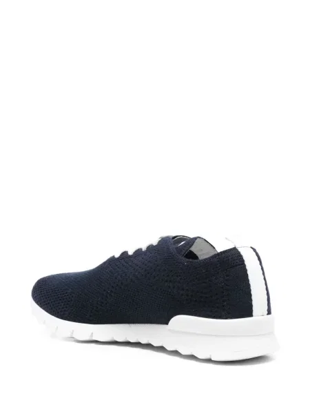 Sneakerși Kiton cu șireturi din dantelă albastru