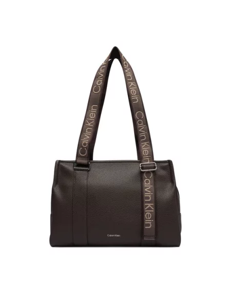 Pántos shopper táska Calvin Klein barna