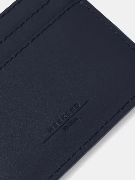 Weekend Max Mara etui na karty skórzane ANTARESNEW niebieski