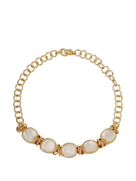 Colier Gas Bijoux cu perle auriu