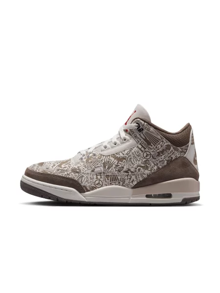 Sneakers Air Jordan 3 Retro "Laser" Phantom/ University Red-Palomino-Sail EUR roșu