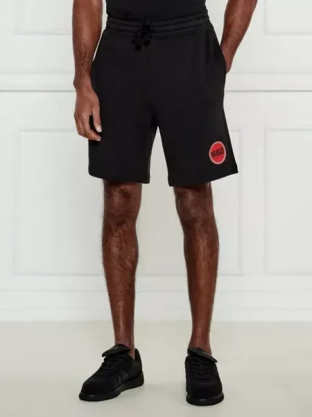 HUGO Pantaloni scurți Decrio | Relaxed fit negru