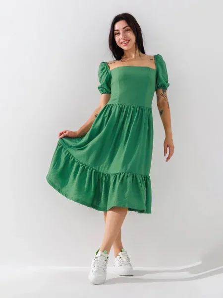 LAWA Сукня міді зелений
