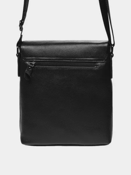 Кожаная сумка кросс-боди Borsa Leather черная