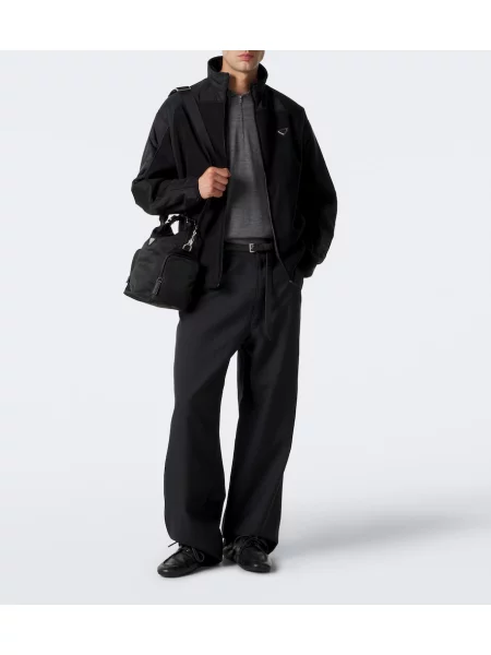 Geacă Prada din fleece negru