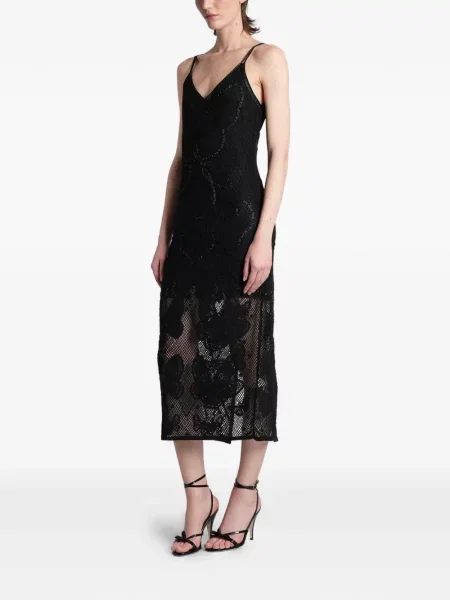 Rochie midi Blumarine din dantelă negru