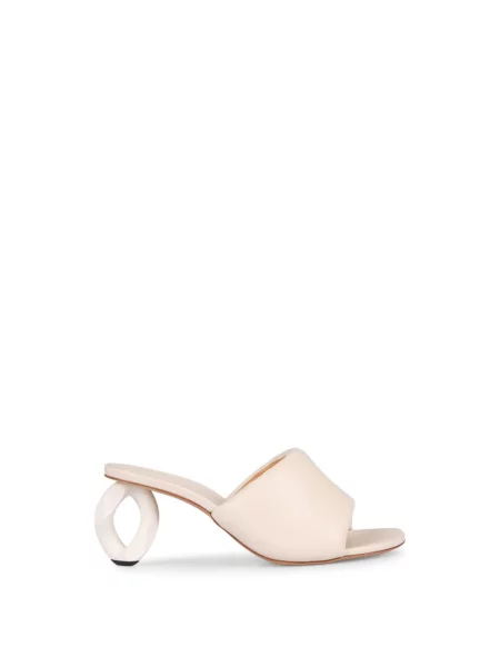 Klapki mules Jw Anderson skórzane białe