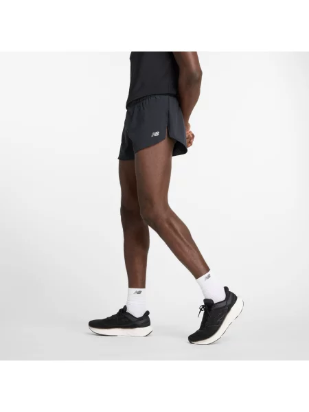 New balance Športové nohavice RC Split svetlosivá čierna