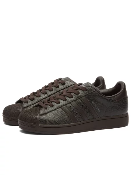 Sneakersy Adidas Superstar brązowe