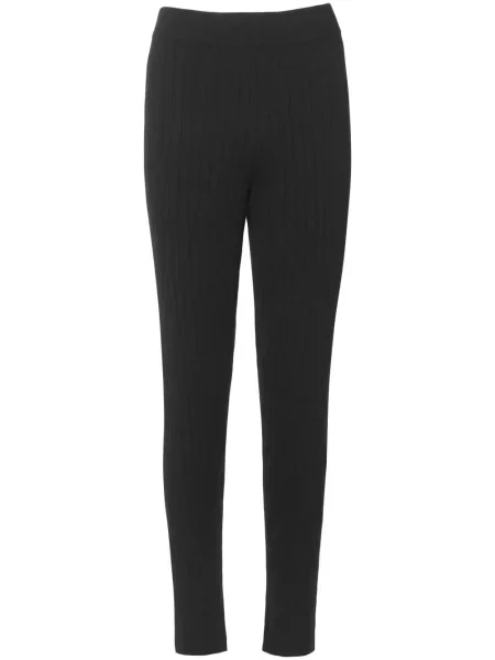 Pantaloni Cashmere In Love de lână negru