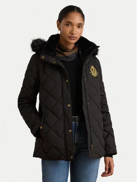 LAUREN RALPH LAUREN Geacă din puf negru