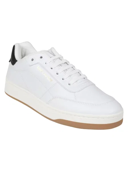 Sneakersy Saint Laurent skórzane białe