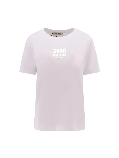 Koszulka Max Mara z nadrukiem biała
