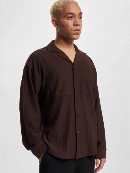 Риза Def кафяво