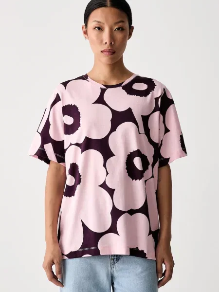 Marimekko tricou pentru femei din roz
