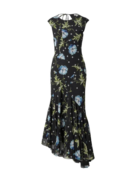 TOPSHOP Rochie albastru deschis / verde / negru alb