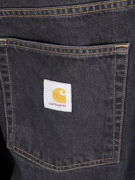 Blugi Carhartt Wip cu strasuri negru
