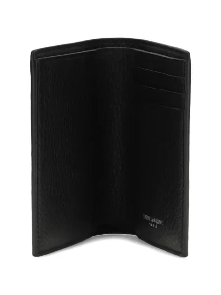 Portofel Saint Laurent din piele cu autograf negru