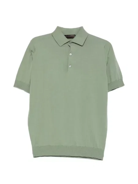Tricou polo Filippo De Laurentiis tricotate verde