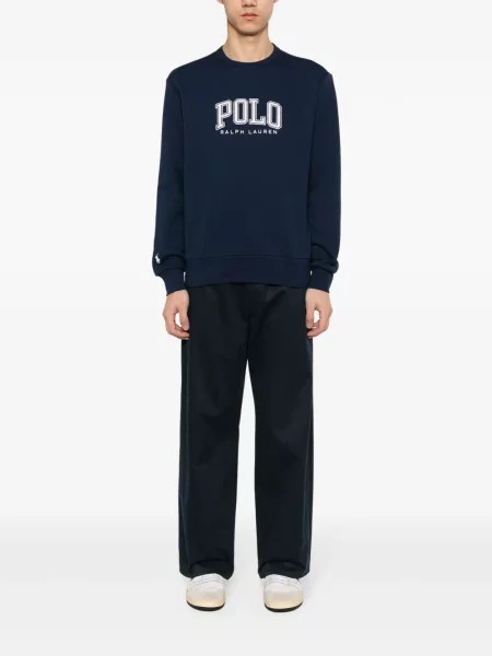 Kožená kšiltovka Polo Ralph Lauren s výšivkou bílá