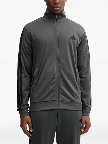 Prugaste teretana kratke hlače Adidas s printom plava