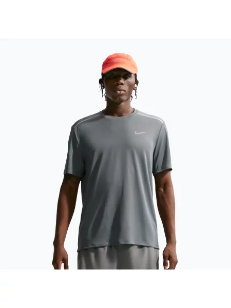 Tricou de alergare pentru bărbați Nike Miler Dri-Fit UV smoke grey gri