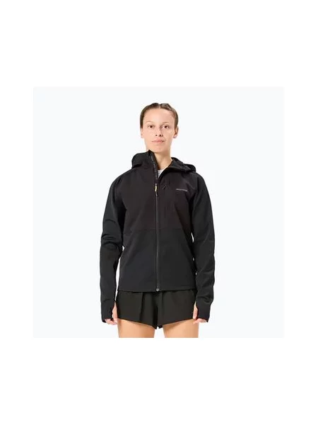 Бігова куртка NNormal Active Warm svart/black чорна