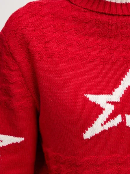 Вовняний светр Perfect Moment гольф червоний