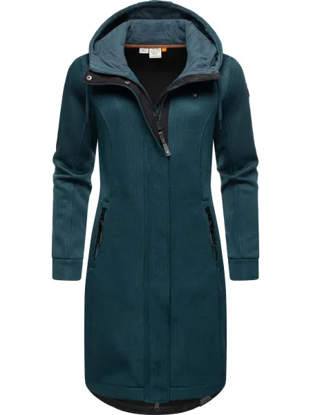 Ragwear Palton tricotat marin albastru