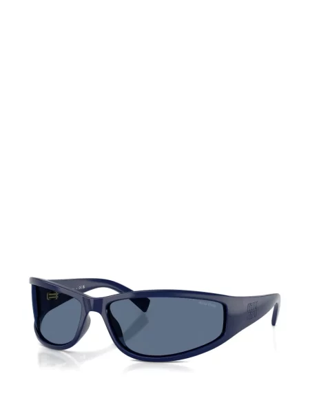 Ochelari de soare Miu Miu Eyewear cu imprimeu geometric albastru