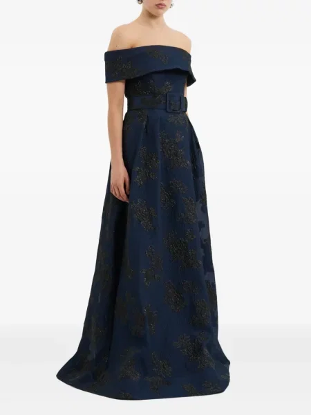 Rochie Rebecca Vallance cu model floral albastru