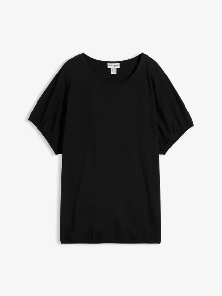 T-shirt z bawełny organicznej czarna