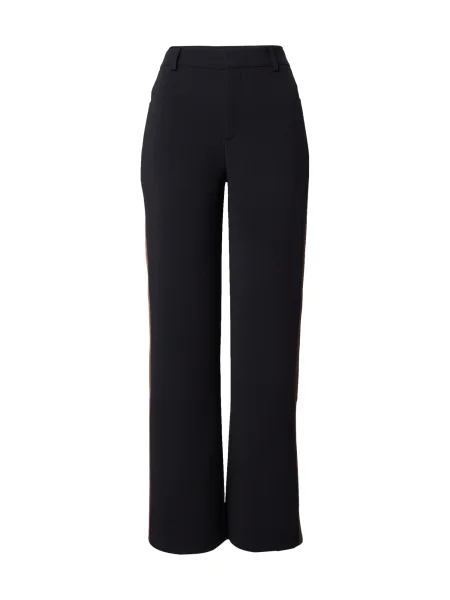 Monari Pantaloni maro / negru alb