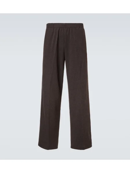 Vunene sportske hlače Our Legacy smeđa