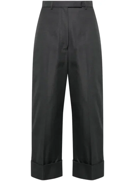 Pantaloni Thom Browne din canvas gri
