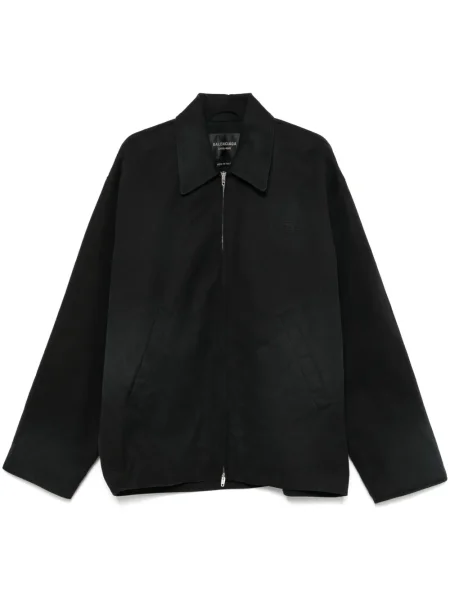Geacă Balenciaga cu broderie negru