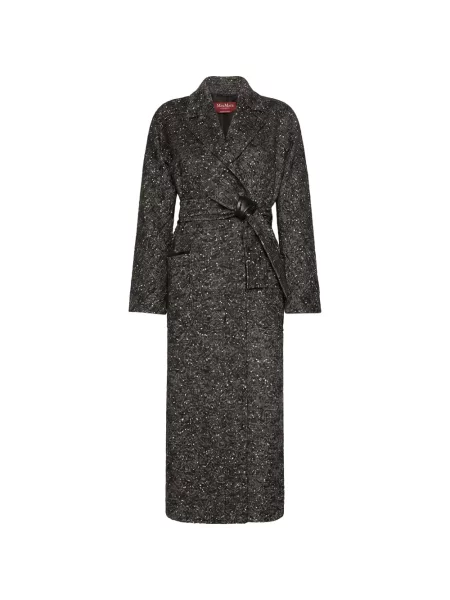 Palton Max Mara cu paiete gri