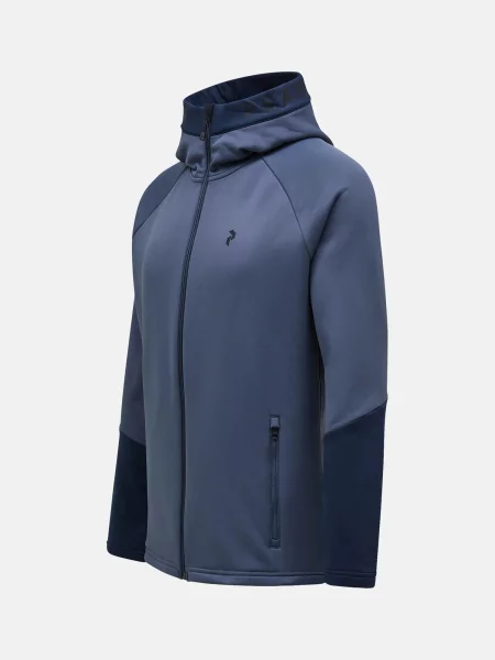 Bluza Peak Performance Rider Zip Hood niebieska