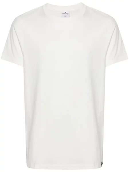 Tricou Courreges cu decolteu rotund alb