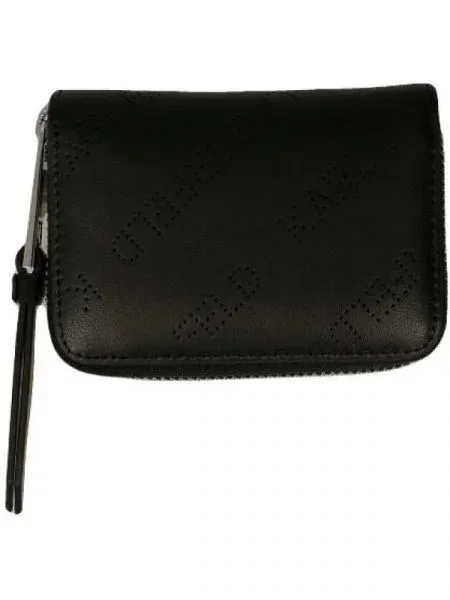 Karl Lagerfeld De piele portofel K/PUNCHED SM negru